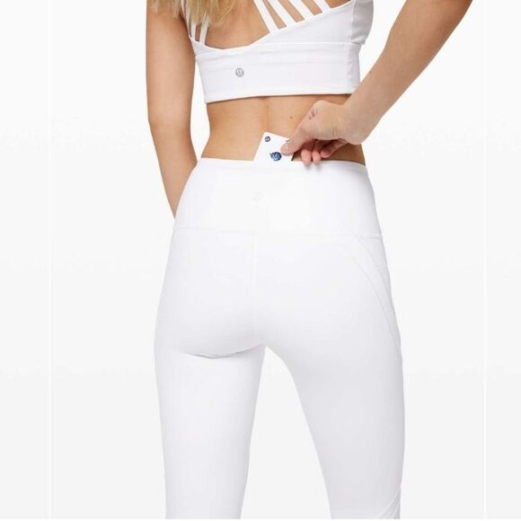 Lululemon Wunder Under Hi Rise Tight 25" Lace size 10 - Picture 4 of 11